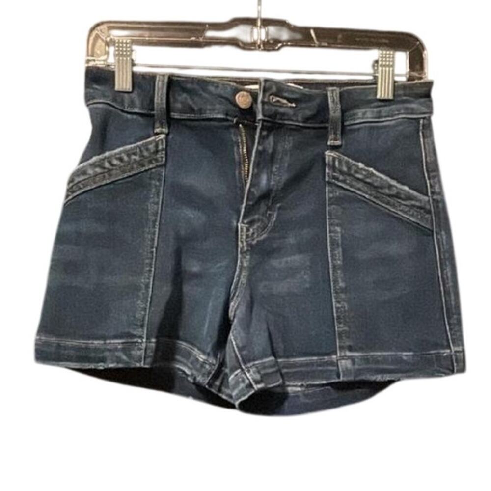 Vervet Los Angeles‎ High Waisted Denim Shorts Blue Raw Hem Size 27 S NWOT